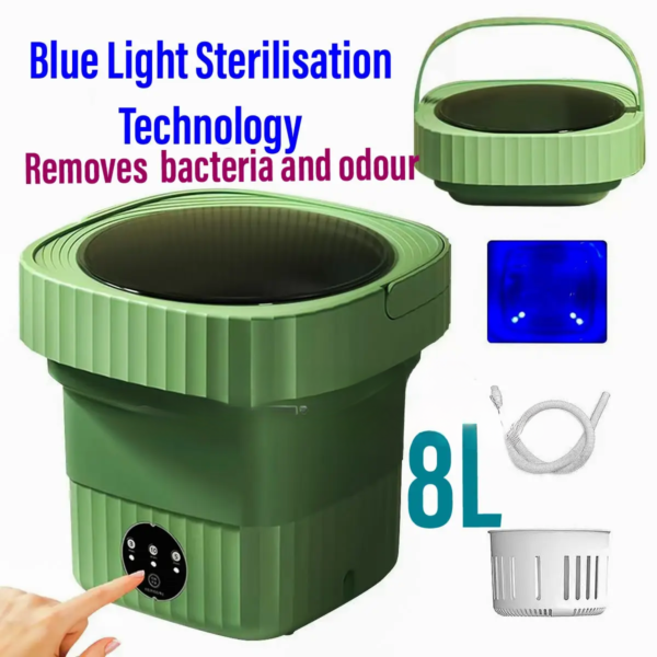 8L Foldable and Portable Mini Washing Machine